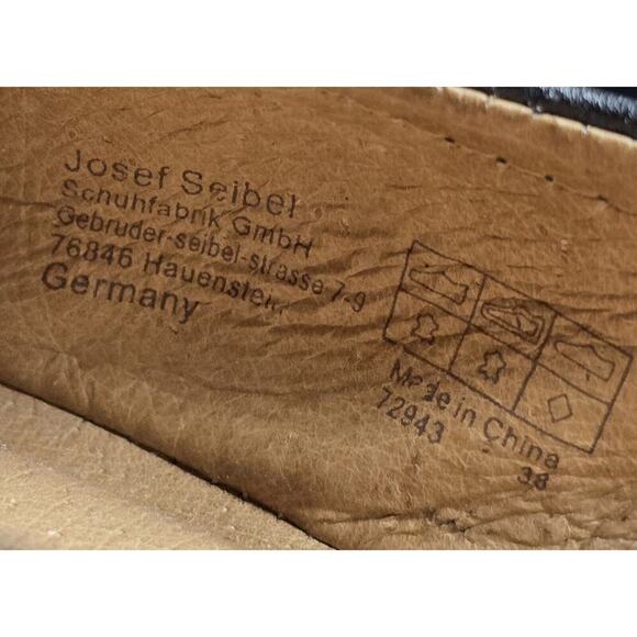 WOMENS JOSEF SEIBEL PIPPA LEATHER Ballet Flats SLIP ON COMFORT SHOES EU 38 - Picture 10 of 10